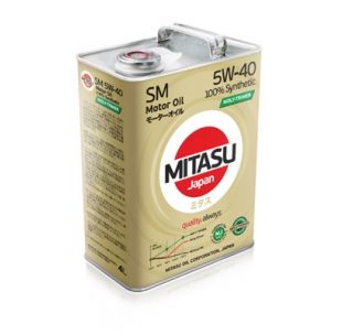 Mitasu Motor Oil SM 5W-40 - MITASU - Масло моторное - Масло и автохимия