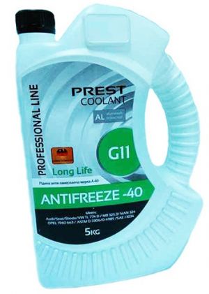 Prest Coolant Antifreeze Green (-40С, зеленый)