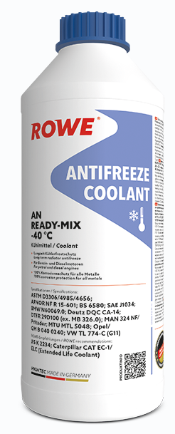 Rowe Antifreeze Coolant AN G11 Ready-Mix (-40C, синий)