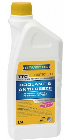 Ravenol TTC Coolant Concentrate (-72C, желтый)