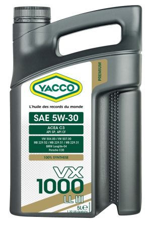Yacco VX 1000 LL III 5W-30