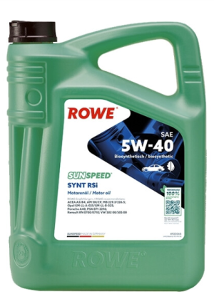 Rowe 5W-40 Sunspeed Synt RSI