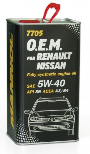 MANNOL 7705 O.E.M. for Renault Nissan 5W-40