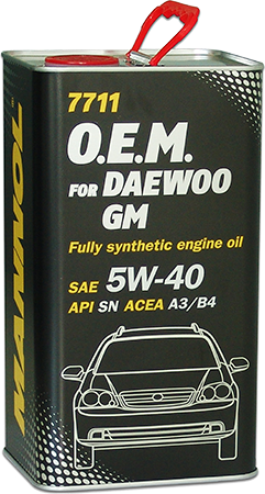MANNOL 7711 O.E.M. for Daewoo GM 5W-40