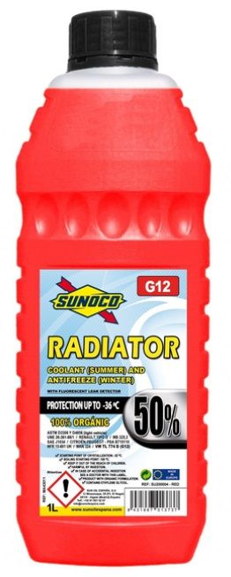 Sunoco Radiator Coolant 50% (-36C, красный)