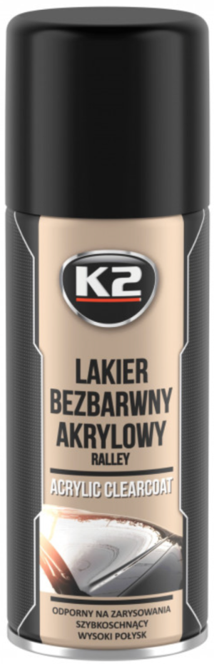 Лак прозрачный K2 Rally (акрил, глянцевый)