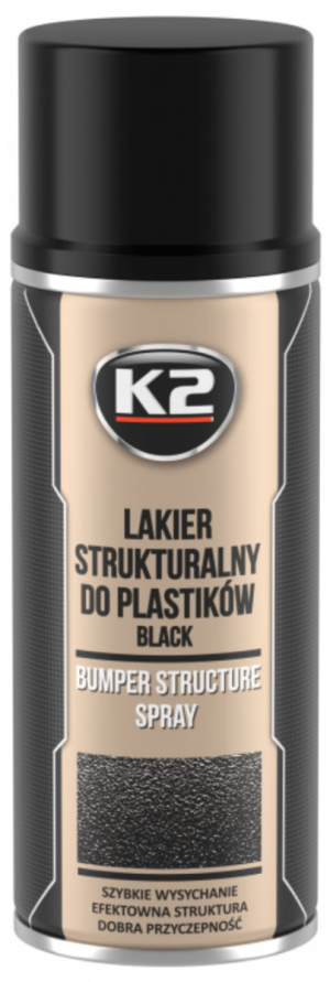 Краска для бамперов K2 Bumper (черная, текстурная)
