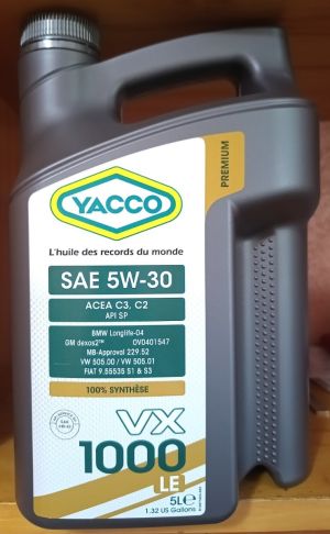 Yacco VX 1000 LE 5W-30