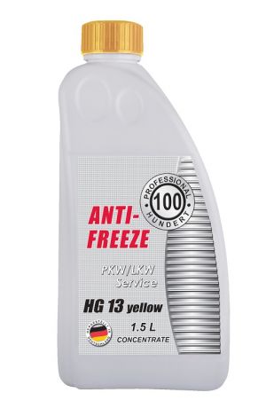 Hundert Antifreeze HG 13 (-70C, желтый)