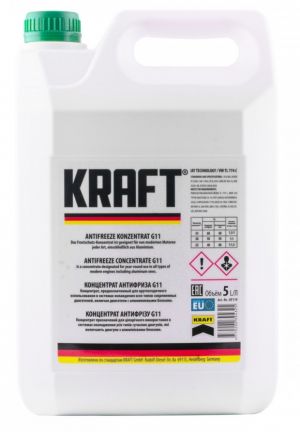 Kraft Antifreeze Concentrate G11 (-70C, зеленый)