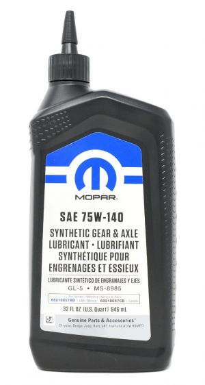 Mopar Synthetic Gear & Axle Lubricant 75W-140