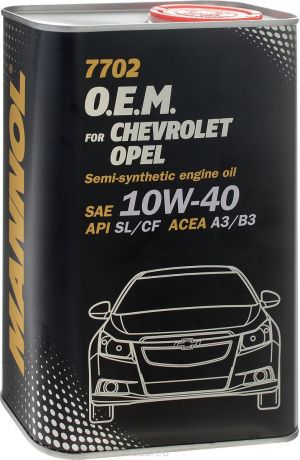 MANNOL 7702 O.E.M. for Chevrolet Opel 10W-40