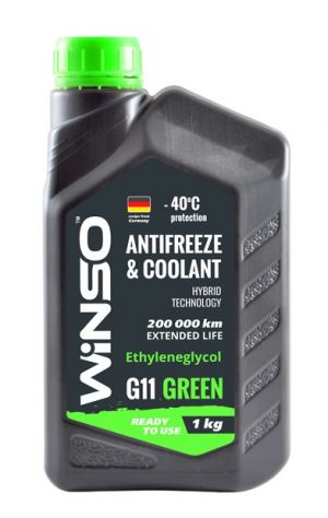 Winso Antifreeze & Coolant G11 (-40C, зеленый)