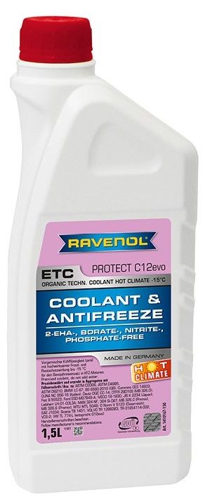 Ravenol ETC Hot Climate Protect C12 Evo (-15C, розовый)