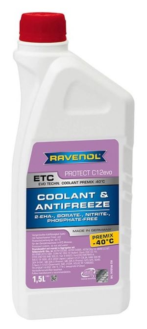 Ravenol ETC Premix Protect C12 Evo (-40C, розовый)