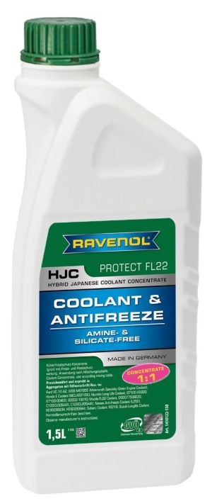 Ravenol HJC Hybrid Japanese Coolant Concentrate Protect FL22 (-72C, зеленый)