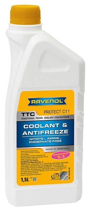 Ravenol TTC Coolant Concentrate Protect C11 (-72C, желтый)