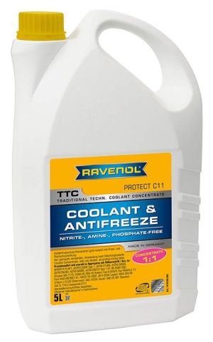 Ravenol TTC Coolant Concentrate Protect C11 (-72C, желтый)
