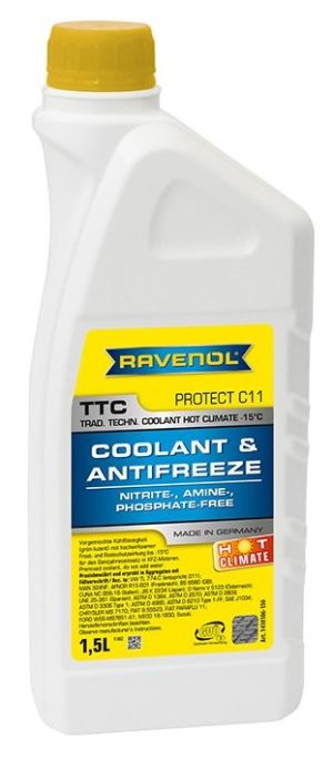 Ravenol TTC Hot Climate Protect C11 (-15C, желтый)