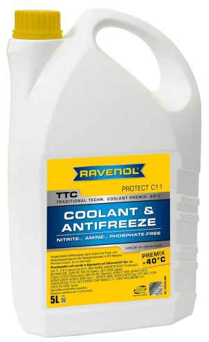 Ravenol TTC Coolant Premix Protect C11 (-40C, желтый)