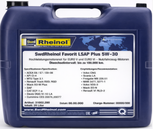 Rheinol 5W-30 Favorit LSAP Plus