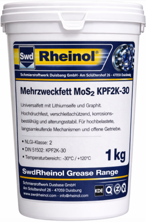 Универсальная смазка (литиевый загуститель и молибден) Rheinol Mehrzweckfett (MoS2) KPF2K-30