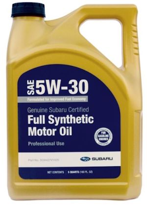 Subaru 5W-30 Synthetic Motor Oil