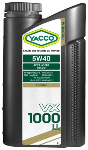 Yacco VX 1000 LL 5W-40