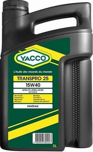 Yacco Transpro 25 15W-40