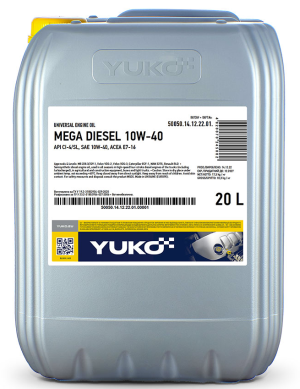 Yuko 10W-40 Mega Diesel 