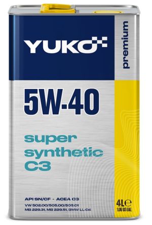 Yuko 5W-40 Super Synthetic C3