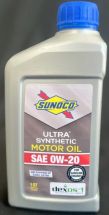 Sunoco Ultra Full Synthetic Dexos1 0W-20