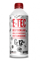 E-TEC Antifreeze G12+ Glycsol (-40C, красный)