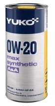 Yuko 0W-20 Max Synthetic 